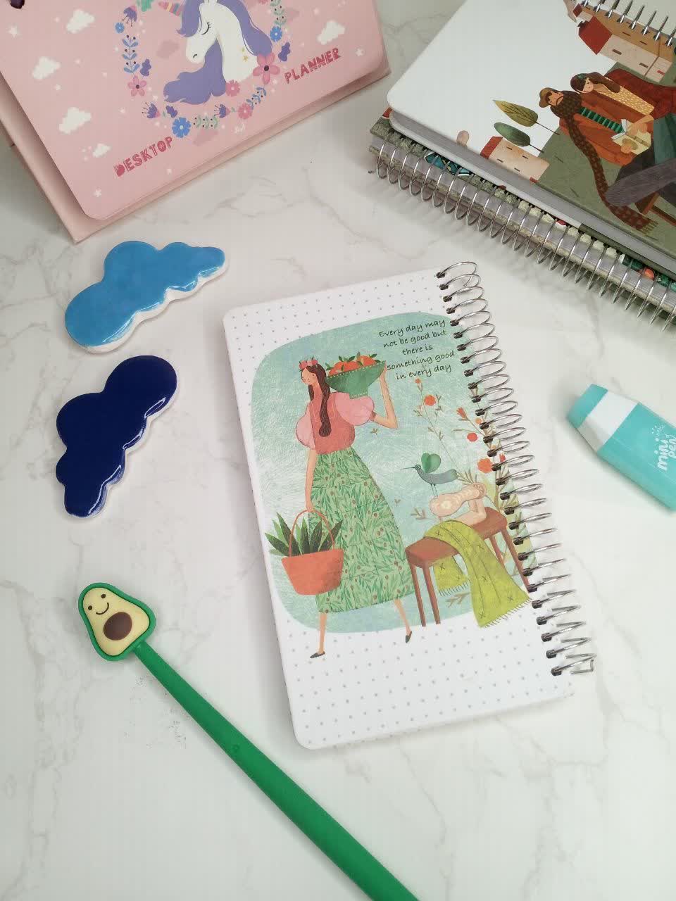 دفتر یادداشت سیمی پالتویی جلد سخت مستر‌نوت