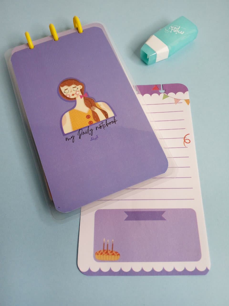 دفتر یادداشت روزانه فانتزی ۱۰۰ برگ آبرنگ