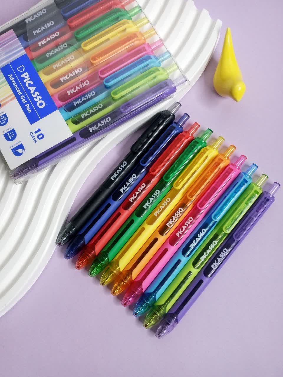 روان‌نویس ژلی ۱۰ رنگ کلیکی پیکاسو