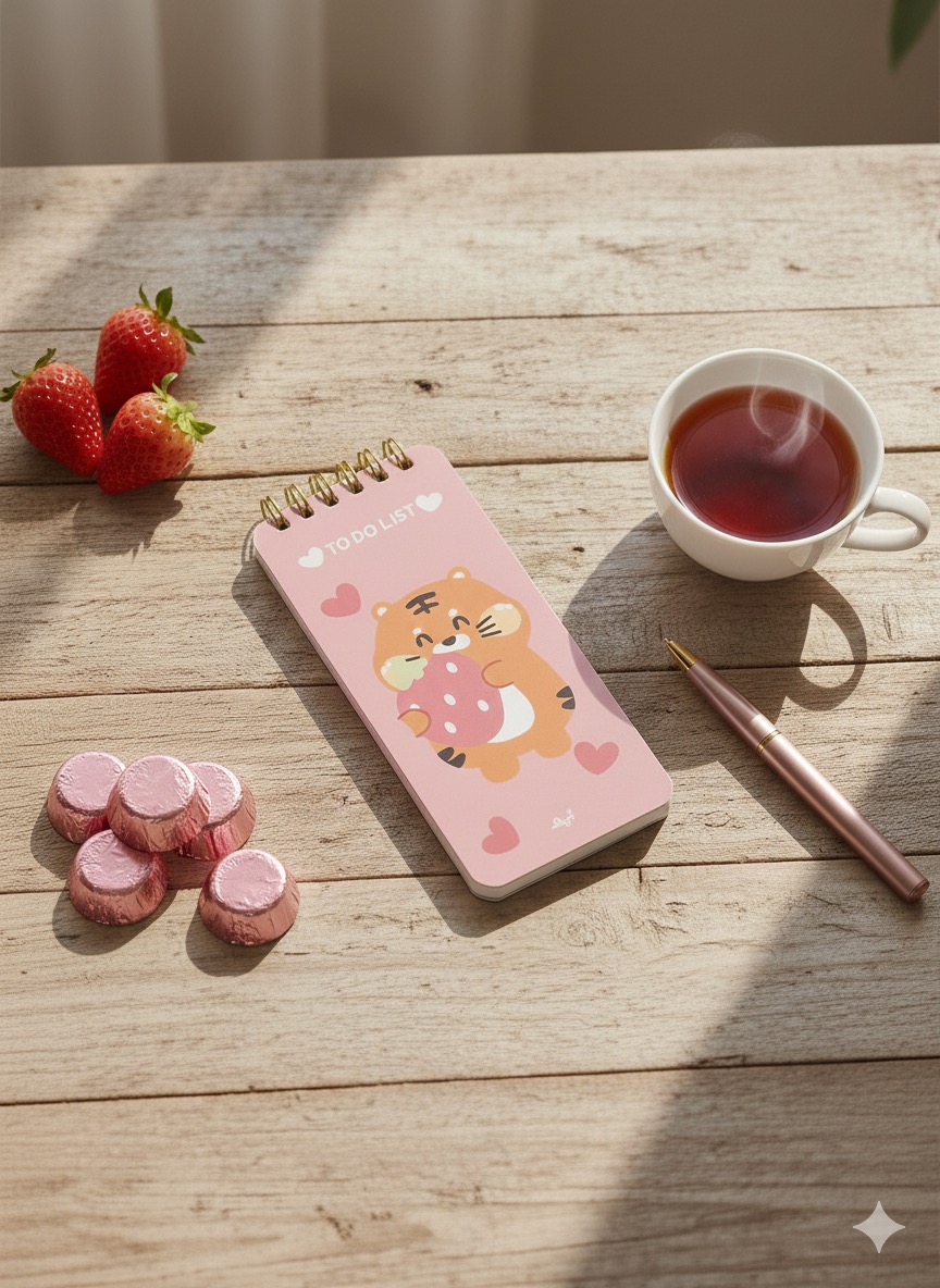 دفتر یادداشت تودولیستی آبرنگ سیمی جلد گلاسه